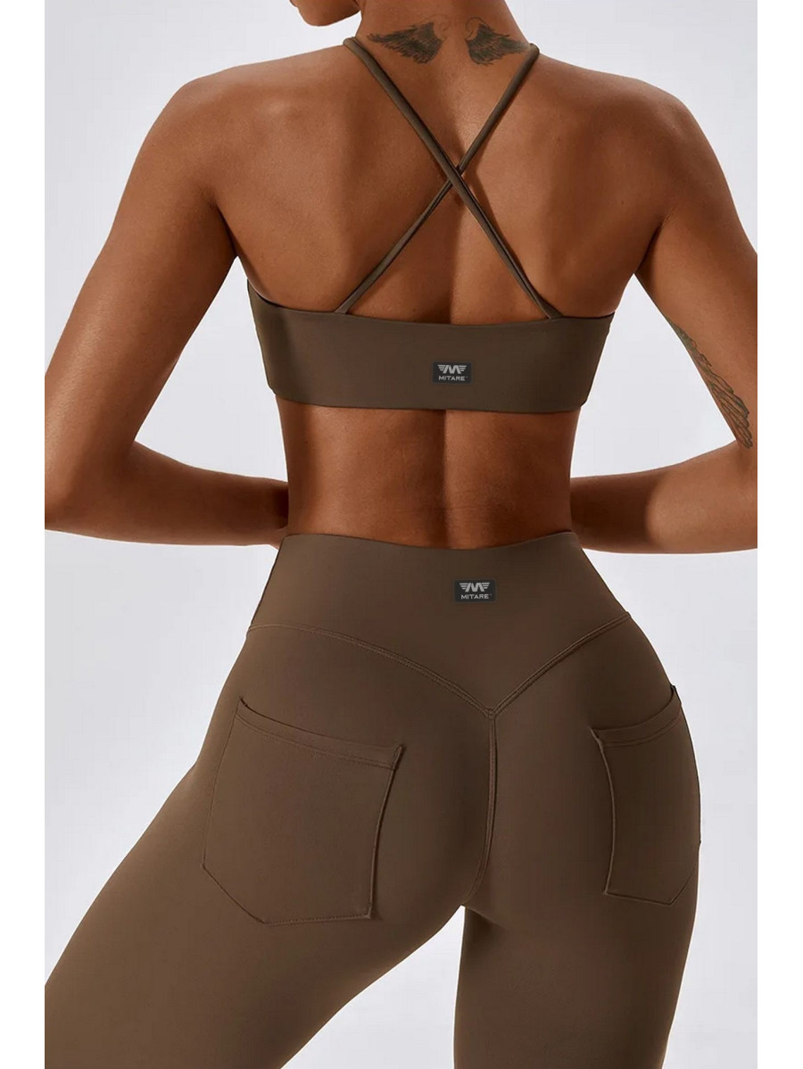Pantalone push up modellante marrone ZAPPY FLEXI K131 MITARE