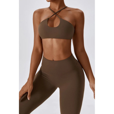 Pantalone push up modellante marrone ZAPPY FLEXI K131 MITARE