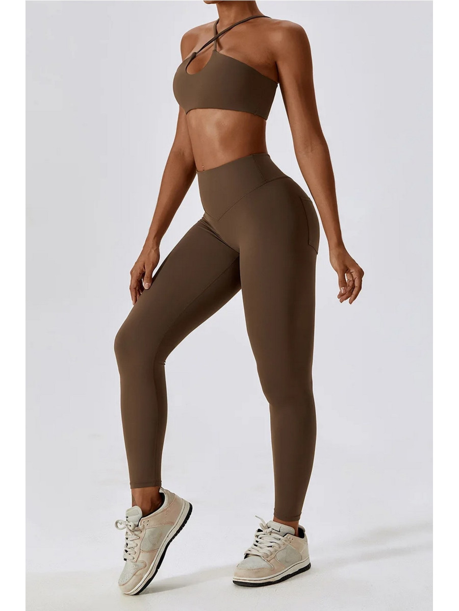 Pantalone push up modellante marrone ZAPPY FLEXI K131 MITARE