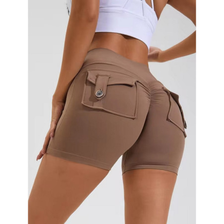 Pantaloncini push up modellanti da donna marrone ZAPPY TRENDY K133 MITARE