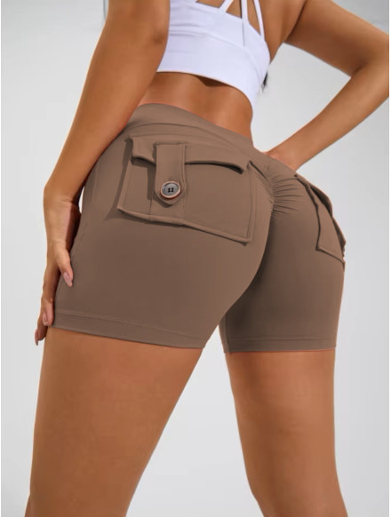 Pantaloncini push up modellanti da donna marrone ZAPPY TRENDY K133 MITARE