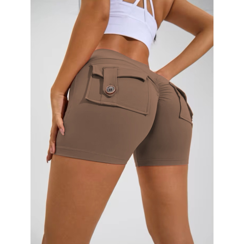 Pantaloncini push up modellanti da donna marrone ZAPPY TRENDY K133 MITARE