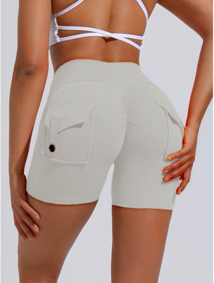 Pantaloncini push up modellanti da donna grigio chiaro ZAPPY TRENDY K133 MITARE 2