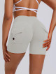 Pantaloncini push up modellanti da donna grigio chiaro ZAPPY TRENDY K133 MITARE