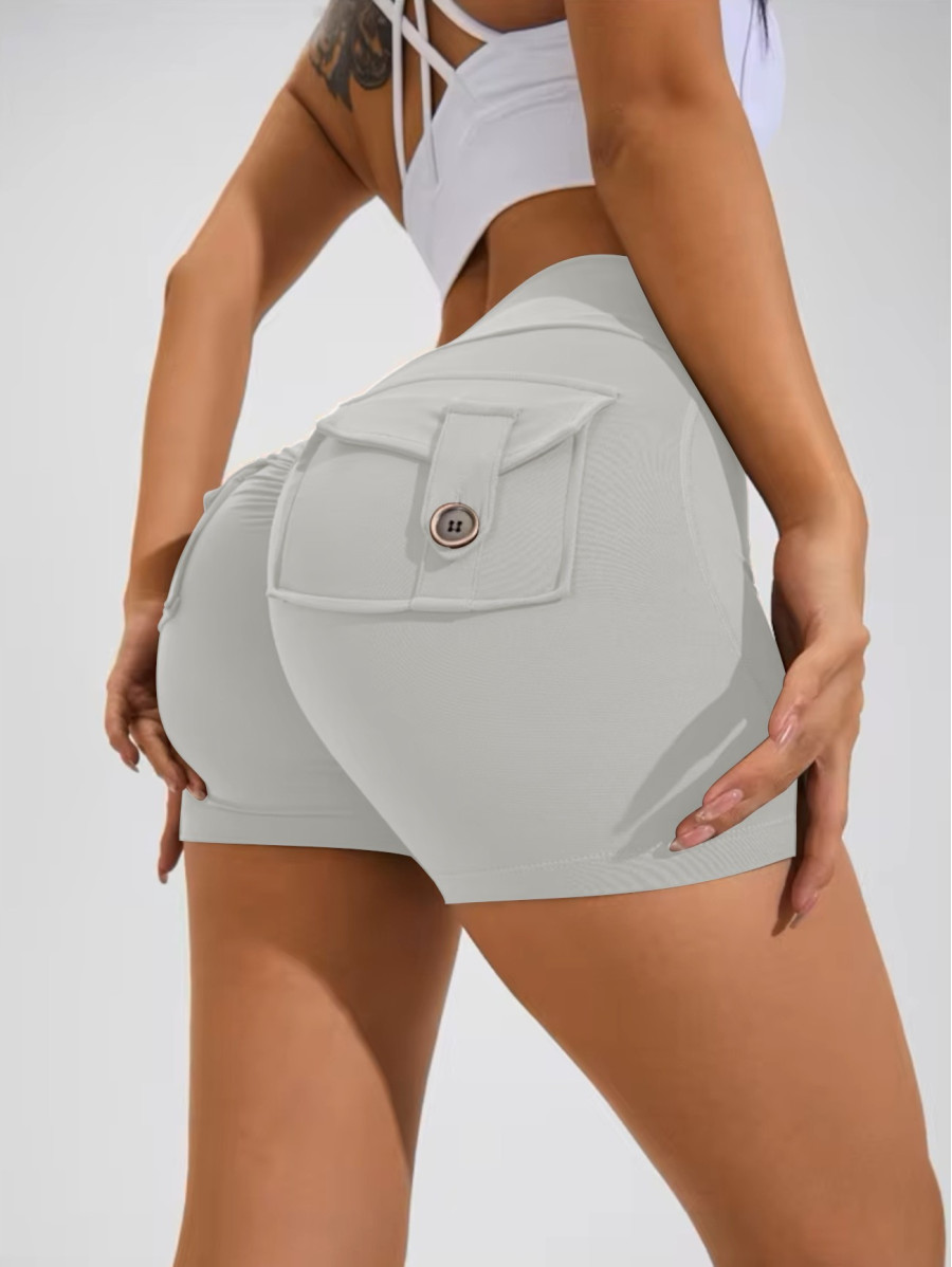 Pantaloncini push up modellanti da donna grigio chiaro ZAPPY TRENDY K133 MITARE