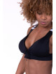 Reggiseno sportivo con i lacci N694 NERO NEBBIA
