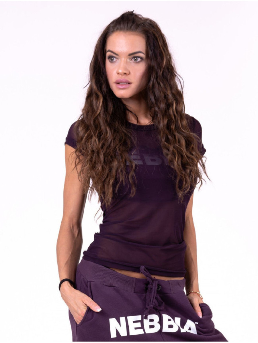 Maglietta Flash-Mesh N665 BORGOGNA NEBBIA