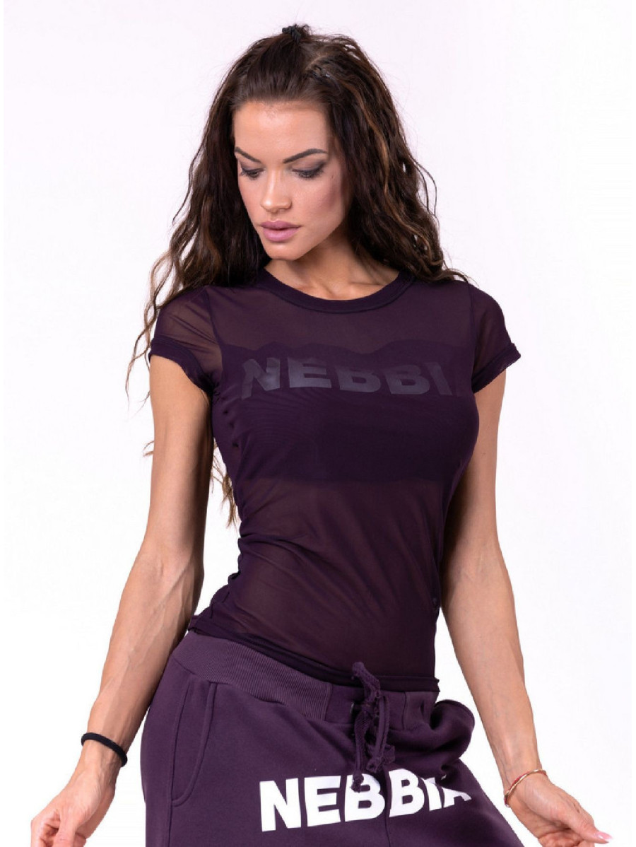 Maglietta Flash-Mesh N665 BORGOGNA NEBBIA