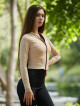 Felpa corta SIMPLY K045 beige MITARE