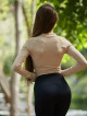 Felpa corta SIMPLY K045 beige MITARE