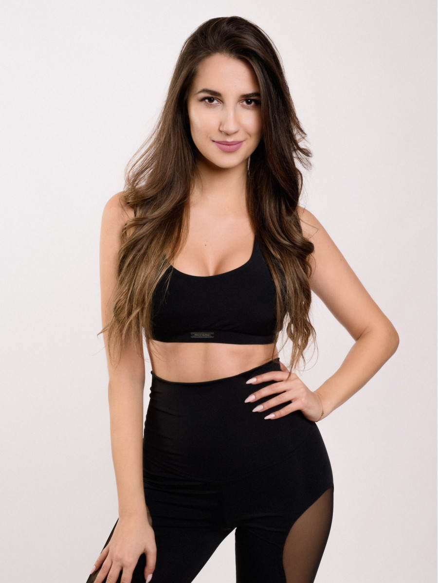 Reggiseno sportivo BASIC K027 nero MITARE