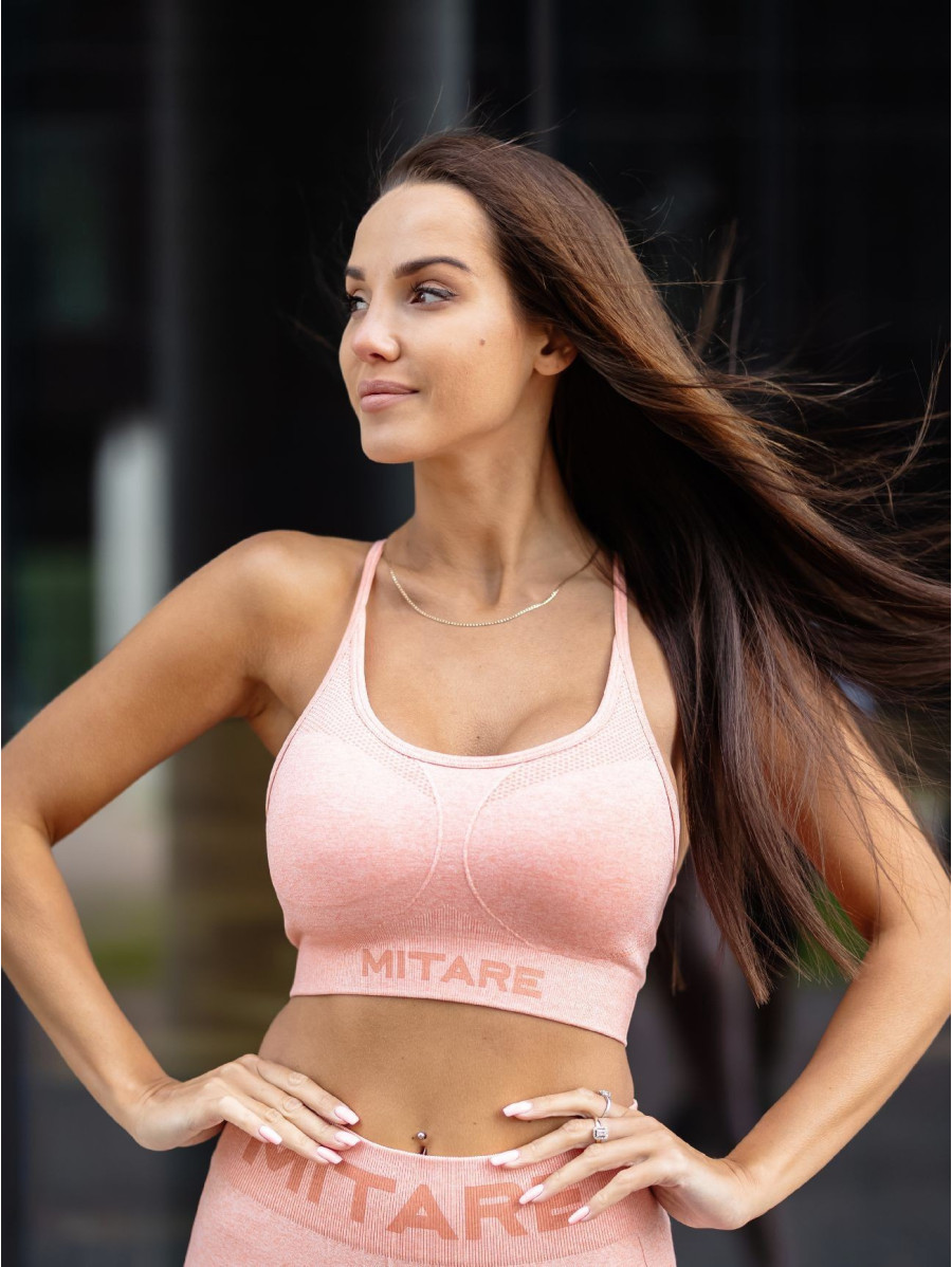 Reggiseno sportivo SENSUAL K021 salmone MITARE