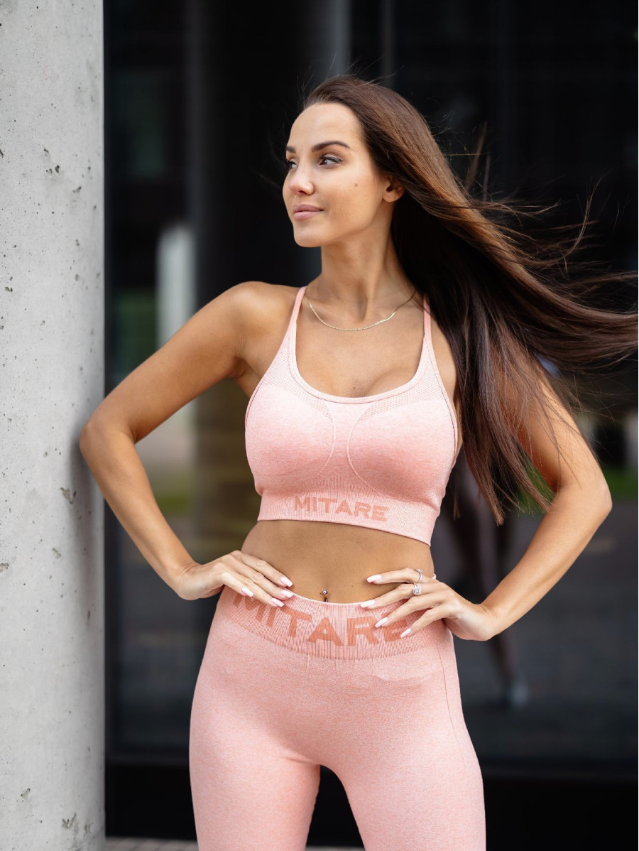 Reggiseno sportivo SENSUAL K021 salmone MITARE