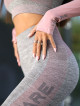 Crop Top manica lunga SHADE K012 grigio/rosa MITARE