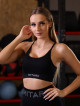 Reggiseno sportivo SENSUAL K021 nero MITARE