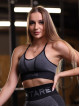Reggiseno sportivo LOVELY K005 grigio/nero MITARE