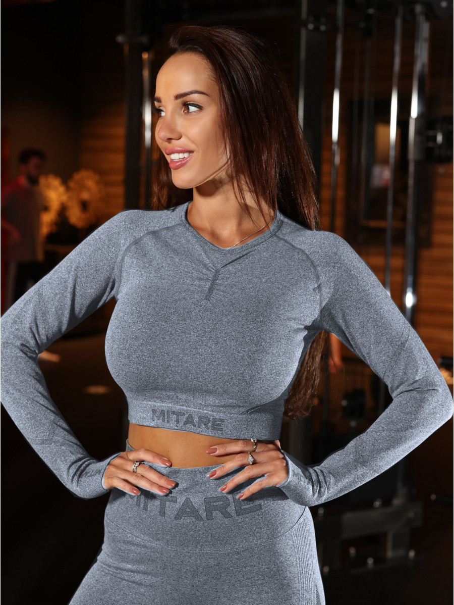 Leggings senza cuciture PUSH UP MAX K001 grigio scuro MITARE