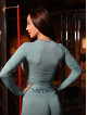 Top corto senza cuciture PUSH UP MAX K084 vino rosso MITARE