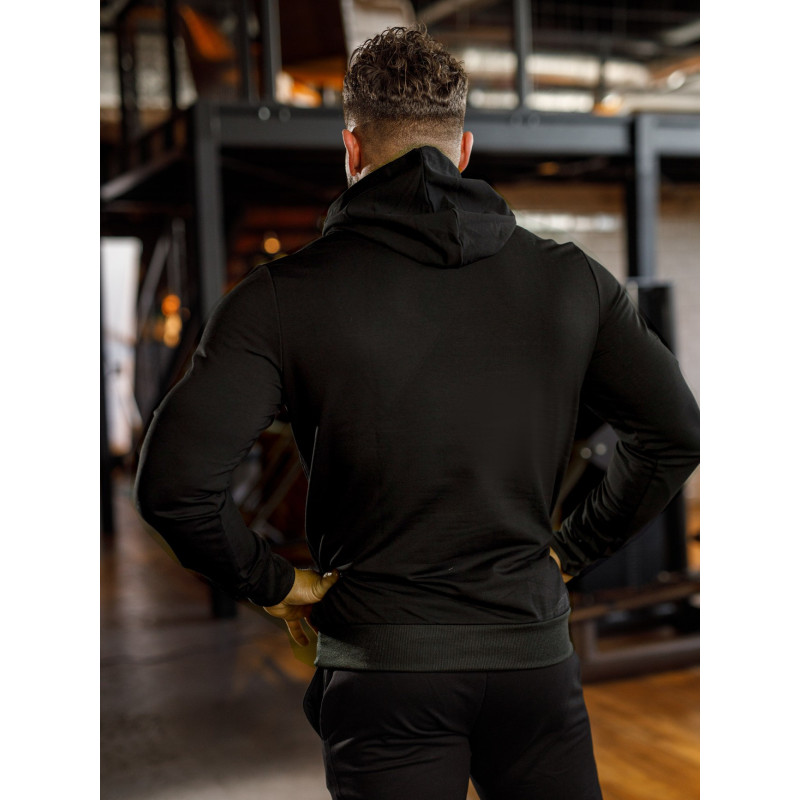 Felpa con cappuccio K088 nero MITARE PRO MAN