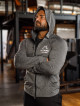Felpa con cappuccio K085 grigio MITARE PRO MAN
