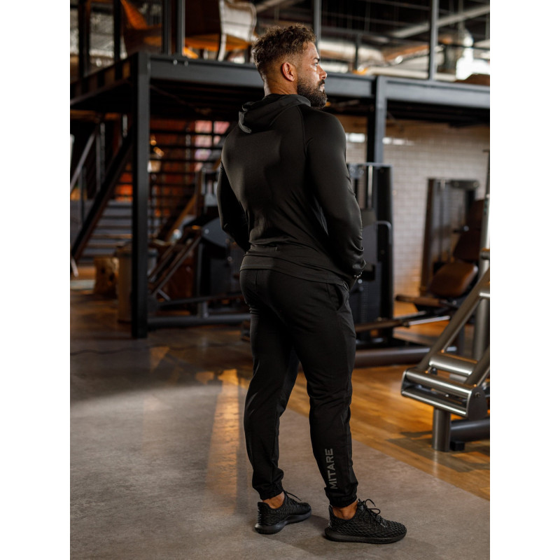Felpa con cappuccio K085 nero MITARE PRO MAN