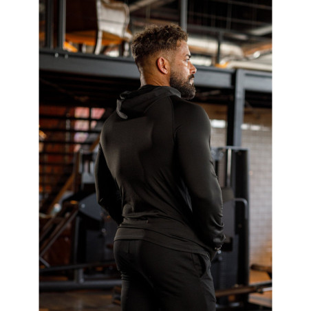 Felpa con cappuccio K085 nero MITARE PRO MAN