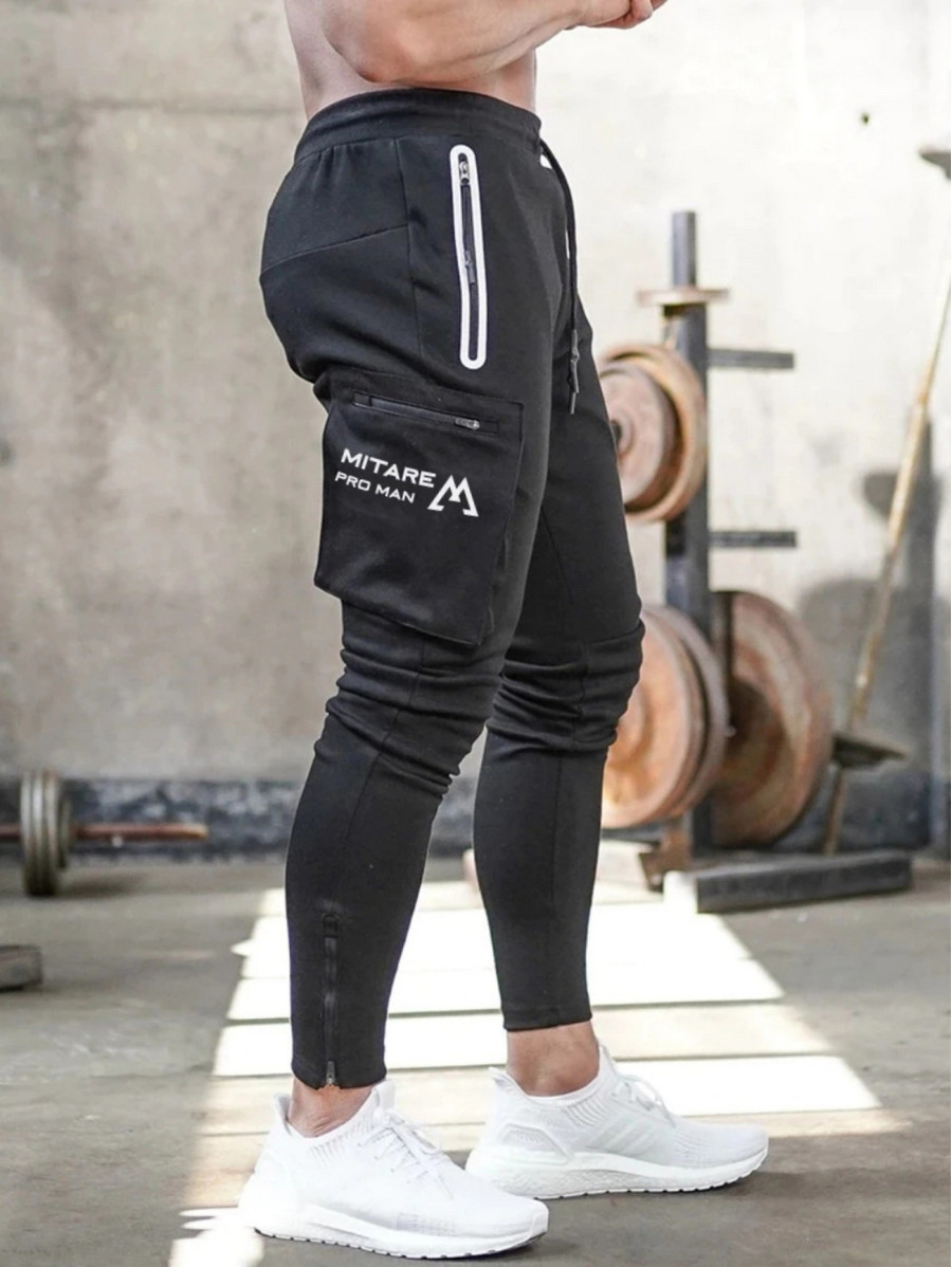 Pantaloni da jogging K102 neri MITARE PRO MAN