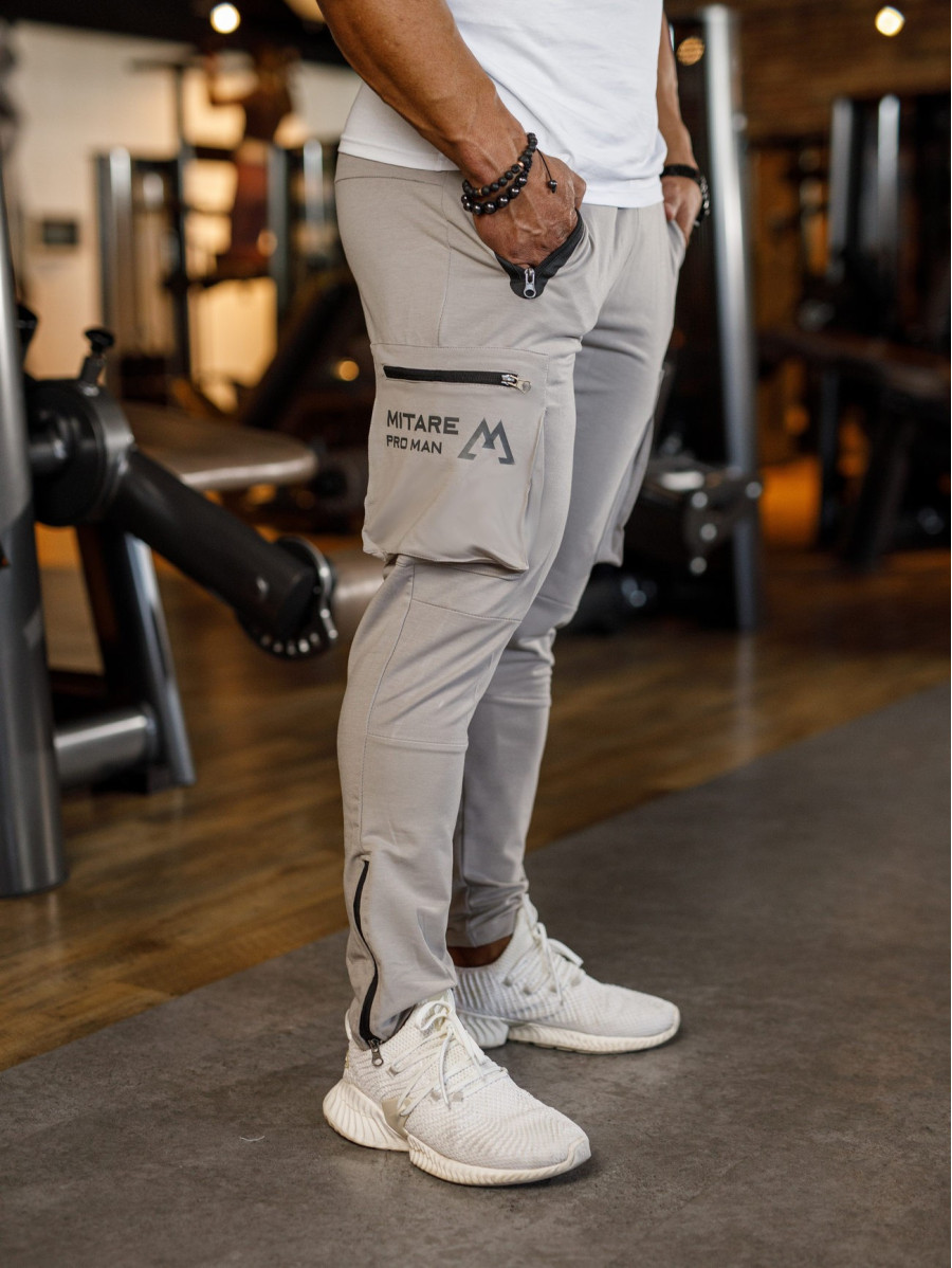 Pantaloni da jogging K102 grigio chiaro MITARE PRO MAN