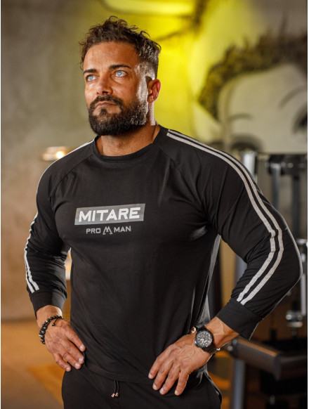 T-shirt manica lunga K090 nera MITARE PRO MAN