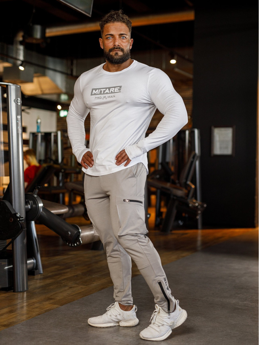 T-shirt manica lunga K094 bianco MITARE PRO MAN