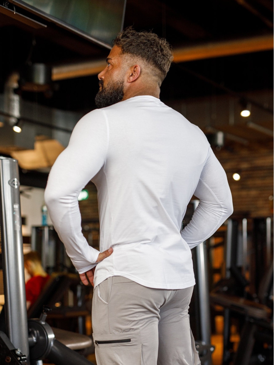 T-shirt manica lunga K094 bianco MITARE PRO MAN