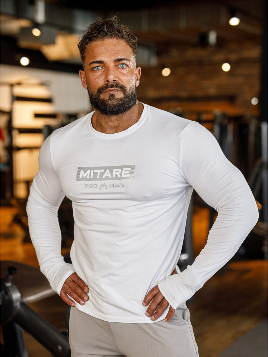 T-shirt manica lunga K094 bianco MITARE PRO MAN
