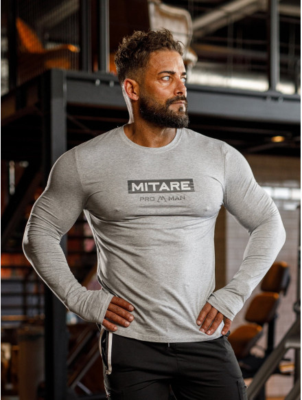 T-shirt manica lunga K094 grigia MITARE PRO MAN