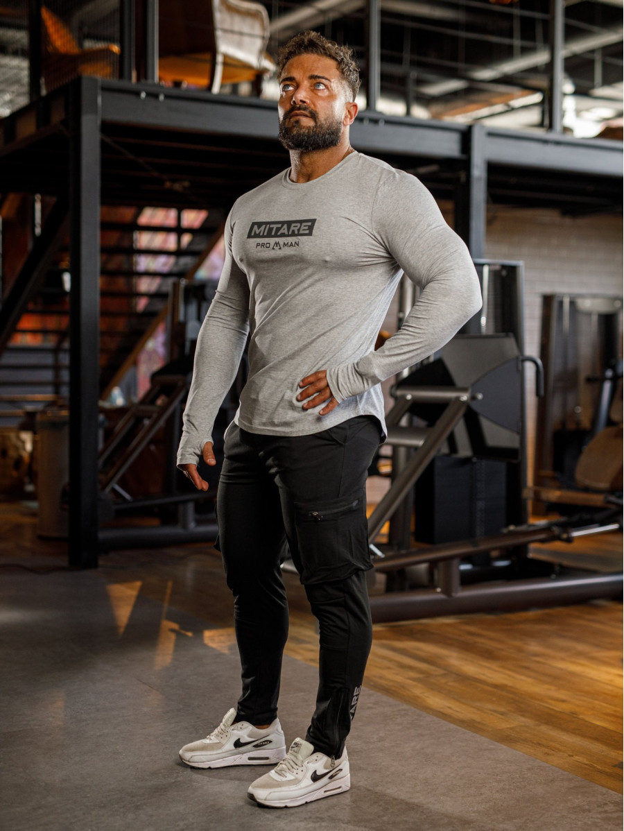 T-shirt manica lunga K094 grigia MITARE PRO MAN