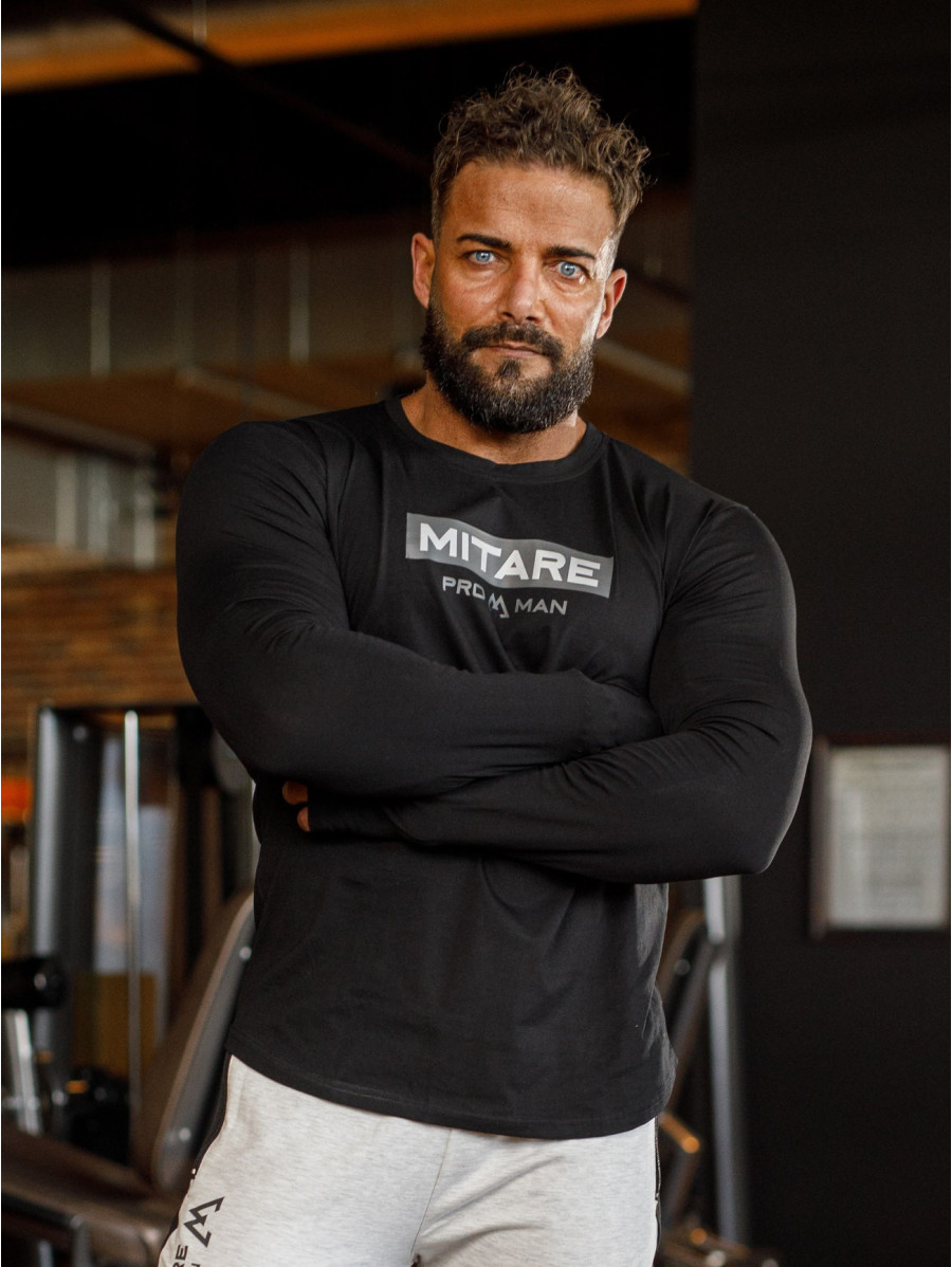 T-shirt manica lunga K094 nero MITARE PRO MAN