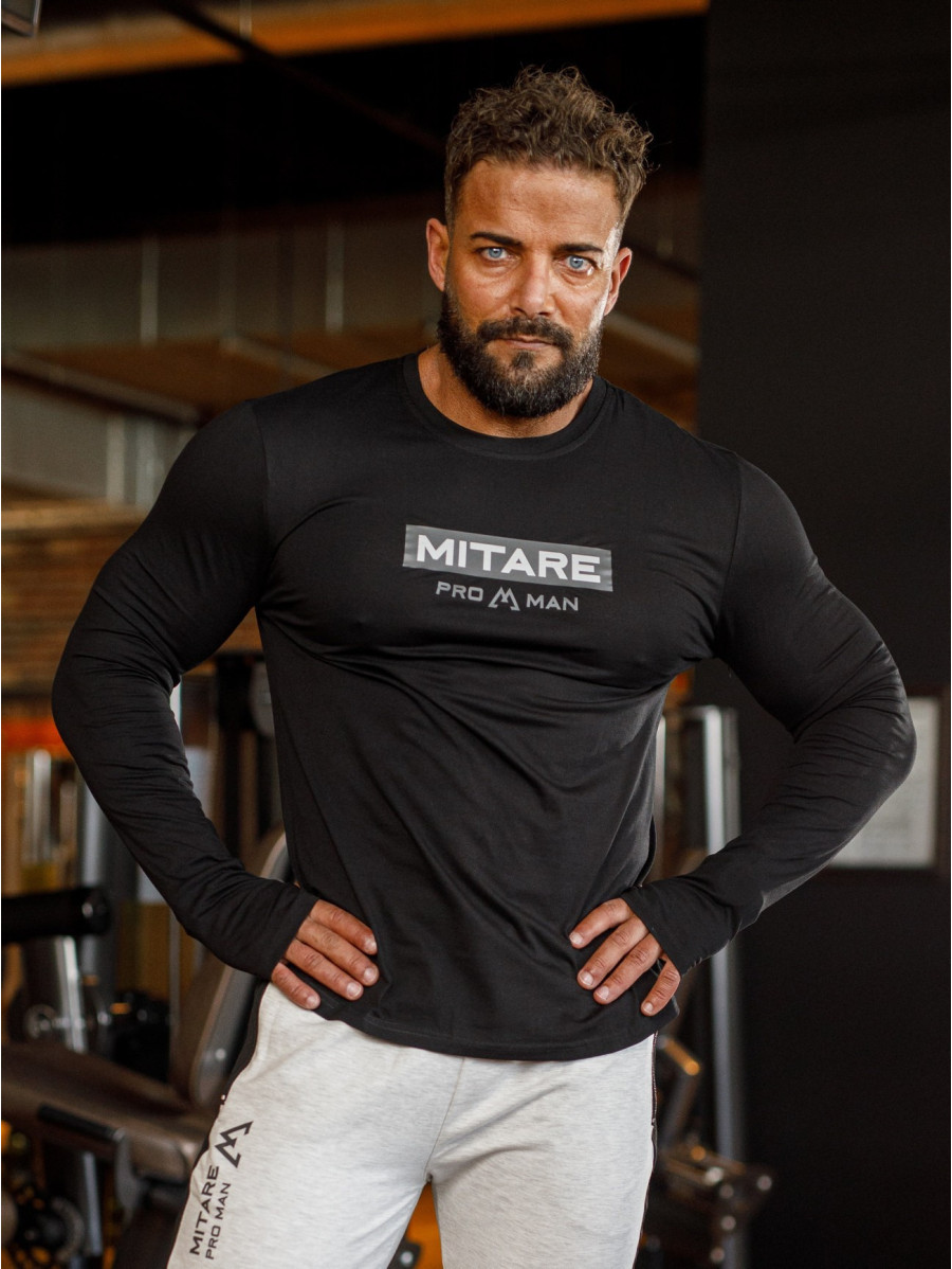 T-shirt manica lunga K094 nero MITARE PRO MAN