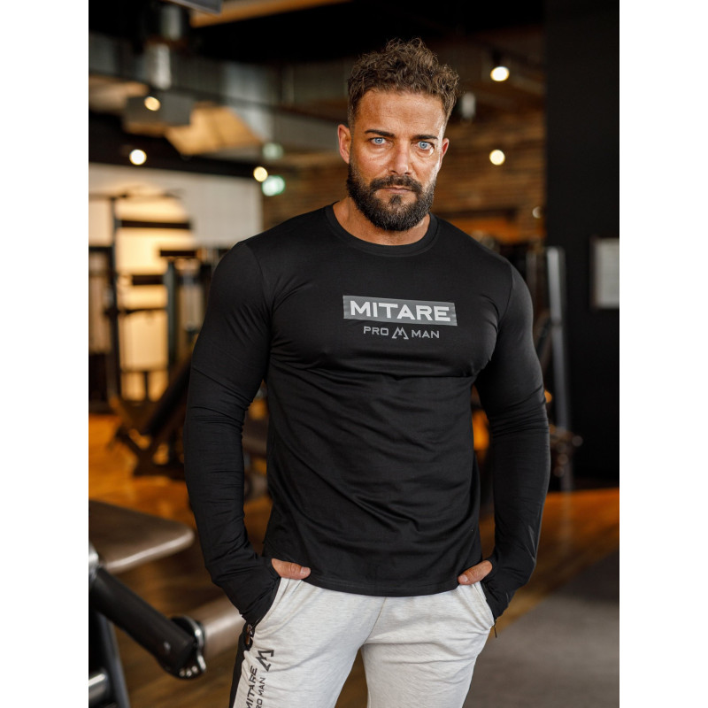 T-shirt manica lunga K094 nero MITARE PRO MAN