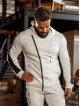 Felpa con cappuccio K097 grigio chiaro MITARE PRO MAN
