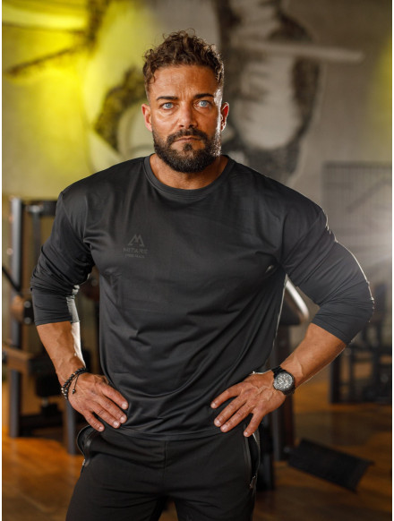 T-shirt manica lunga K101 nero MITARE PRO MAN
