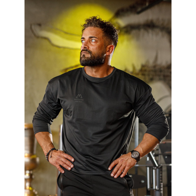 T-shirt manica lunga K101 nero MITARE PRO MAN