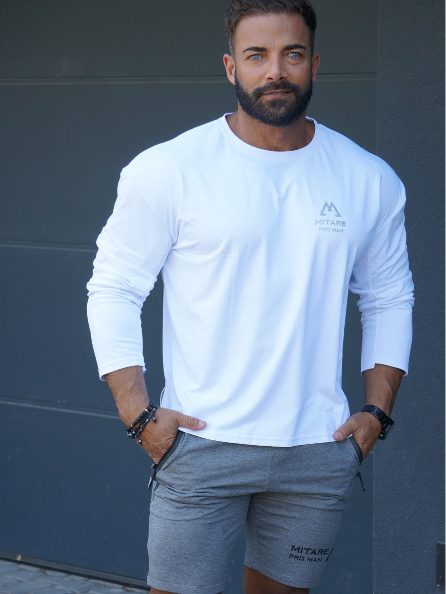 T-shirt manica lunga K101 bianco MITARE PRO MAN