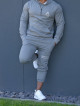 Felpa con cappuccio K088 grigio scuro MITARE PRO MAN