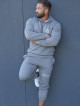 Felpa con cappuccio K088 grigio scuro MITARE PRO MAN
