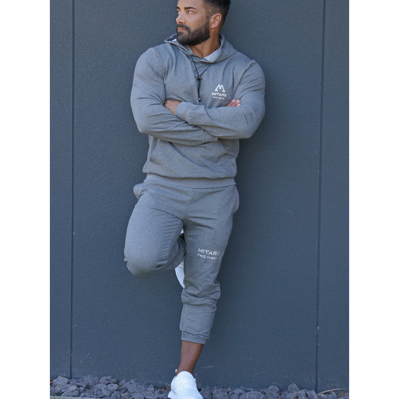 Felpa con cappuccio K088 grigio scuro MITARE PRO MAN
