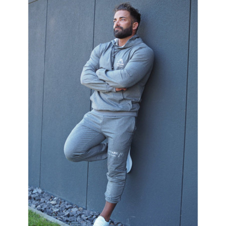 Felpa con cappuccio K088 grigio scuro MITARE PRO MAN
