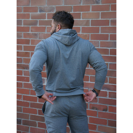 Felpa con cappuccio K103 grigio scuro MITARE PRO MAN