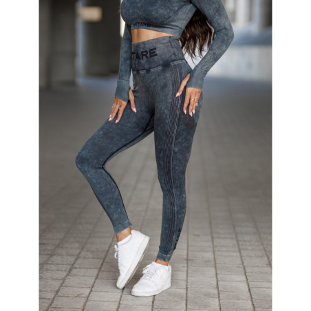 Leggings senza cuciture PUSH UP MAX MARBLE K111 nero MITARE