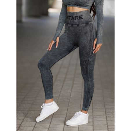 Leggings senza cuciture PUSH UP MAX MARBLE K111 nero MITARE