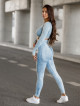 Leggings senza cuciture PUSH UP MAX MARBLE K111 blue jeans MITARE