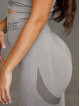 Leggings senza cuciture PUSH UP MAX K001 grigio chiaro MITARE